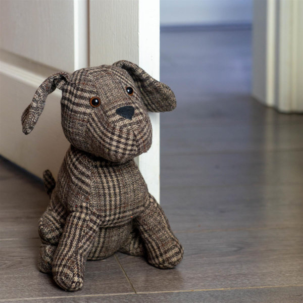 Nicola Spring Milo the Dog Door Stop 19 x 26.5cm Brown Reviews Wayfair